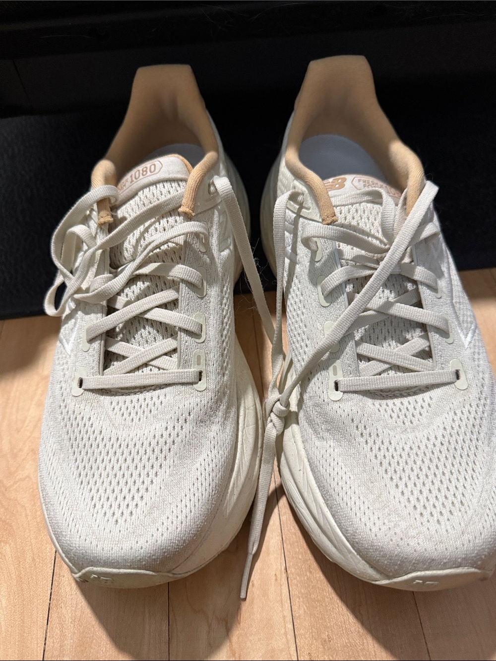New Balance 1080 V13 Beige Brown Running Sneakers